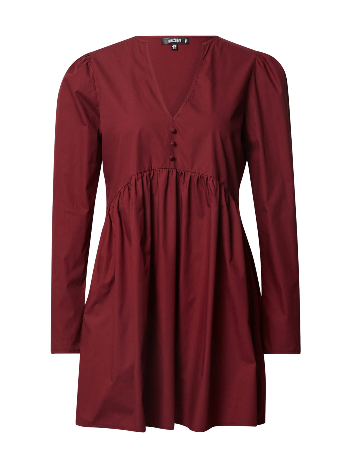 Missguided Dolga srajca 'Poplin'  burgund
