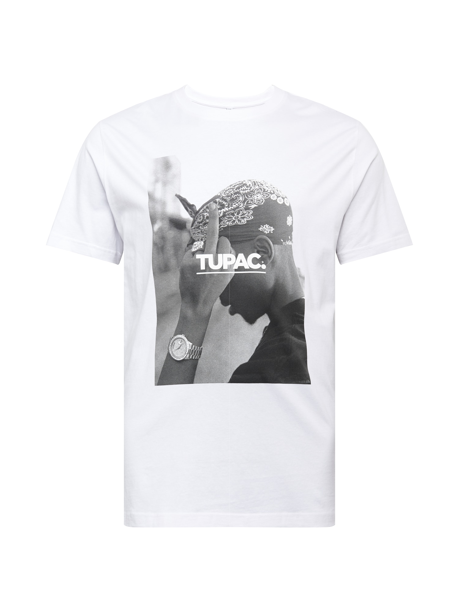 Mister Tee Majica 'F*ck The World'  kamen / črna / bela