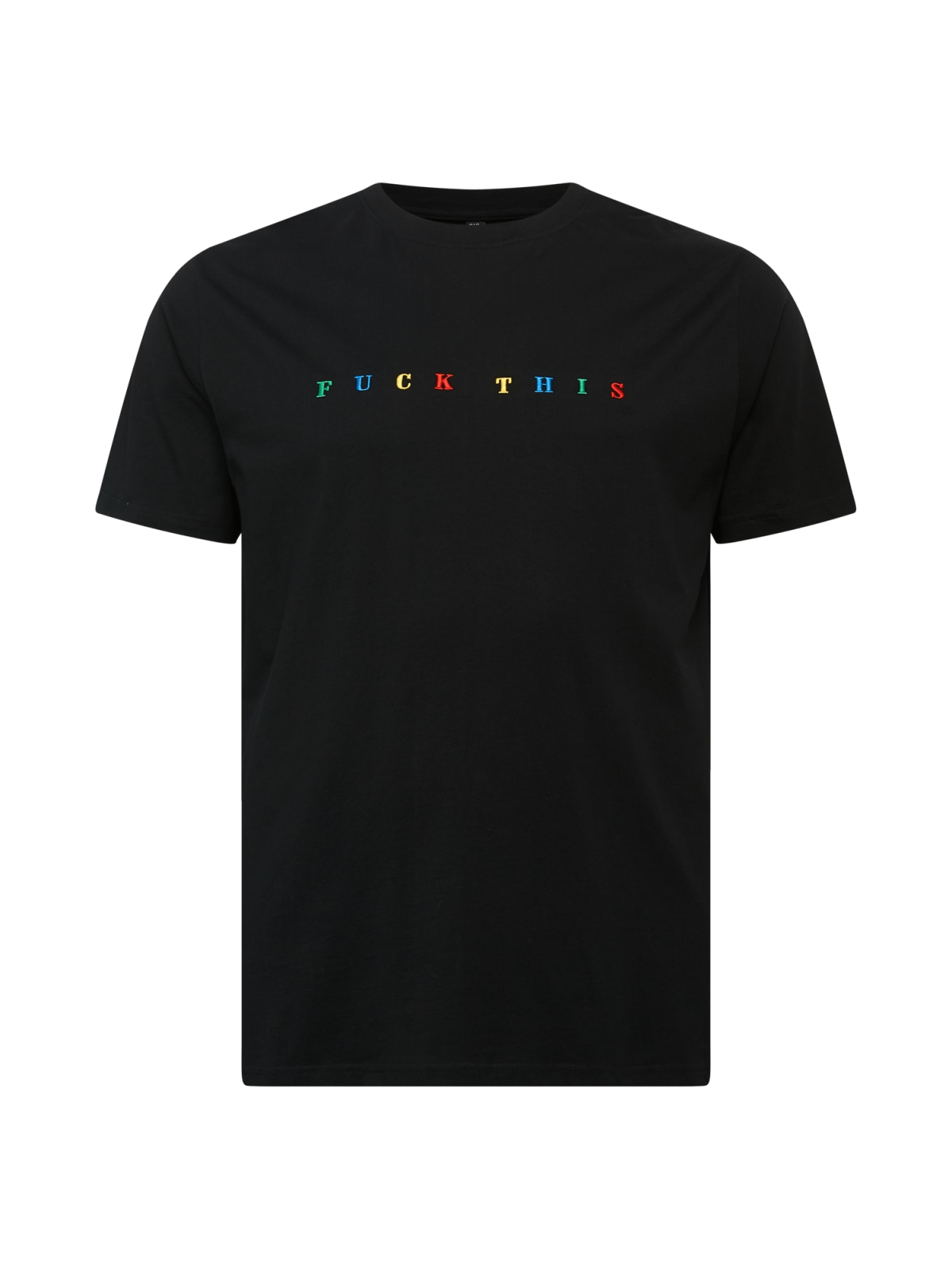 Mister Tee Majica 'Fuck This'  modra / rumena / zelena / rdeča / črna