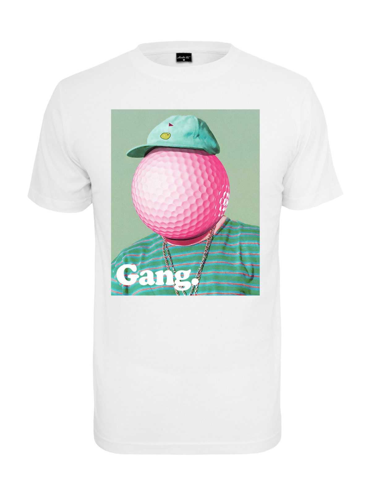 Mister Tee Majica 'Golf Gang'  zelena / meta / roza / rdeča / bela