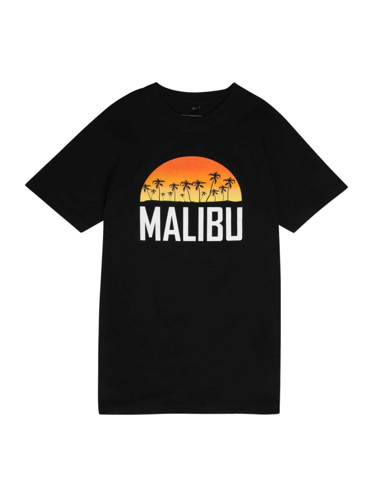 Mister Tee Majica 'Malibu Tee'  rumena / oranžna / črna / bela