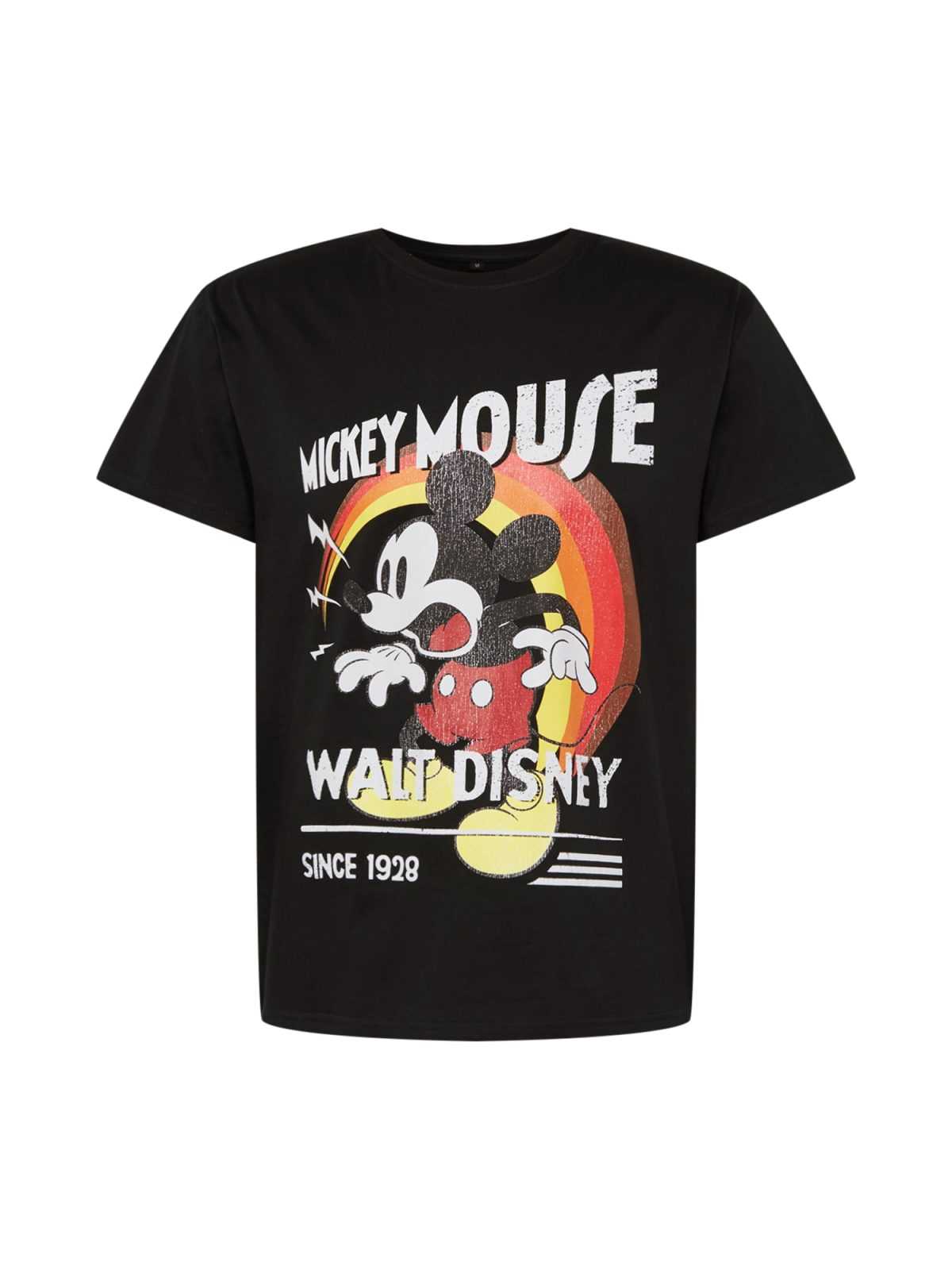 Mister Tee Majica 'Mickey Mouse'  oranžna / rdeča / črna / bela