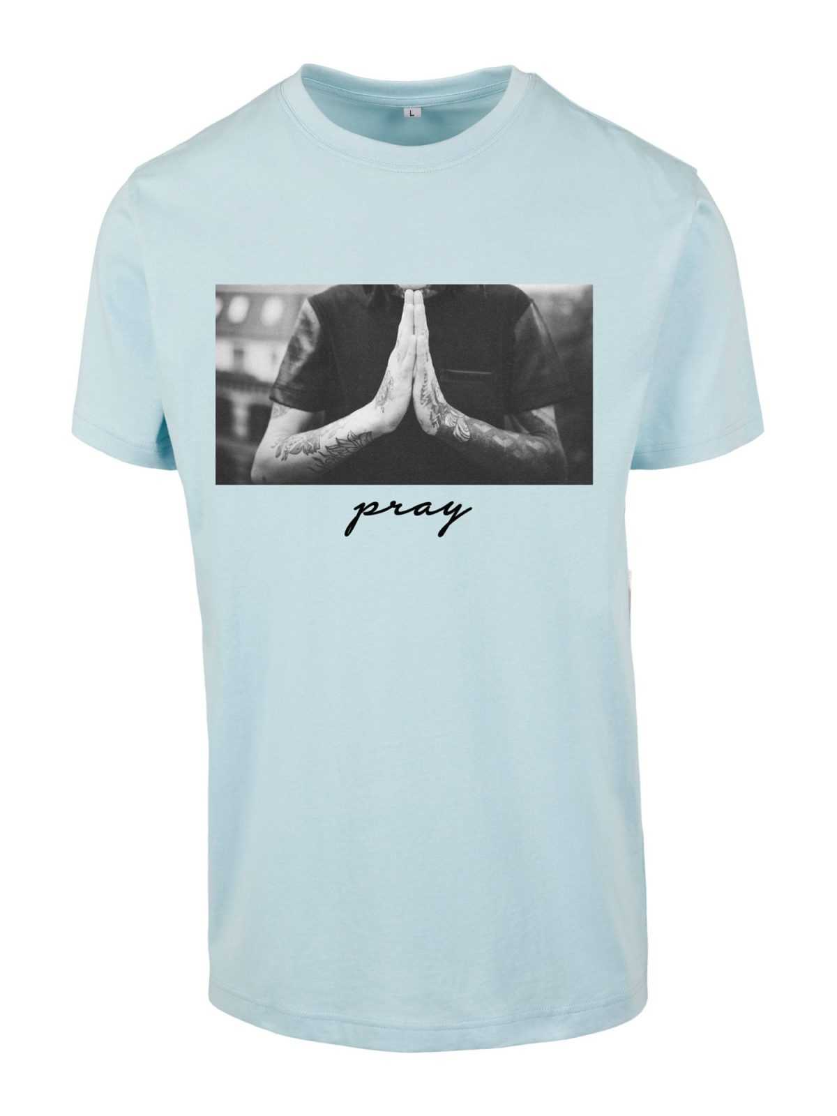 Mister Tee Majica 'Pray'  dimno modra / siva / grafit / svetlo siva