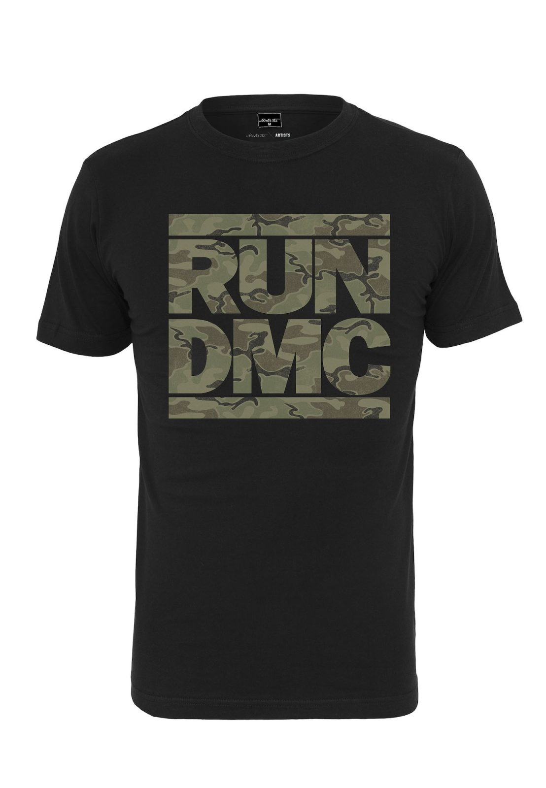 Mister Tee Majica 'Run DMC Camo'  kaki / črna