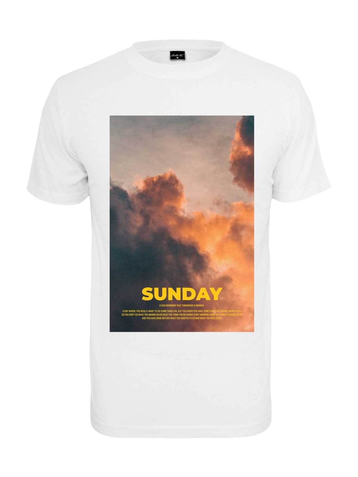 Mister Tee Majica 'Sunday Definition'  rumena / oranžna / bela