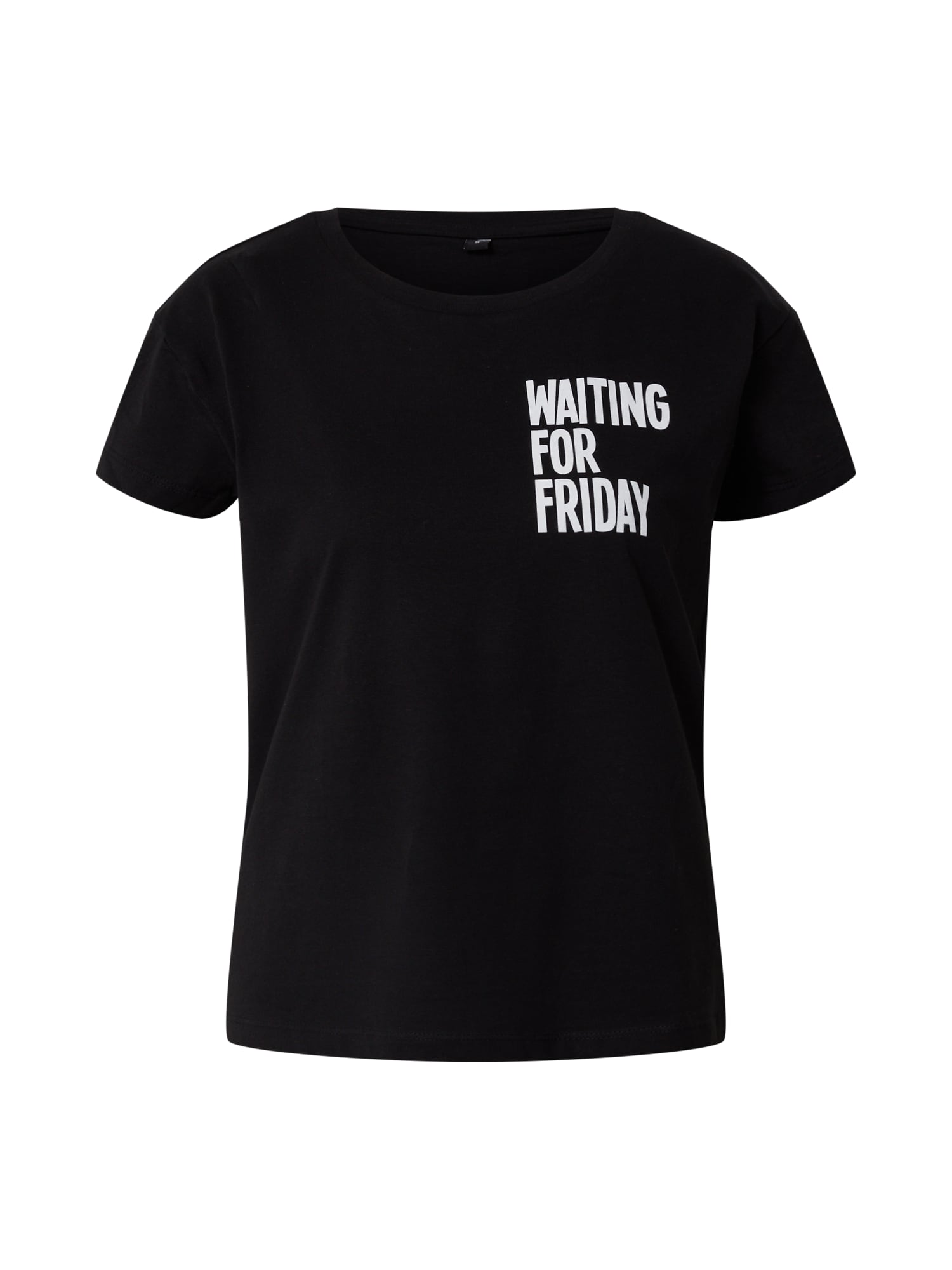 Mister Tee Majica 'Waiting For Friday'  črna / bela