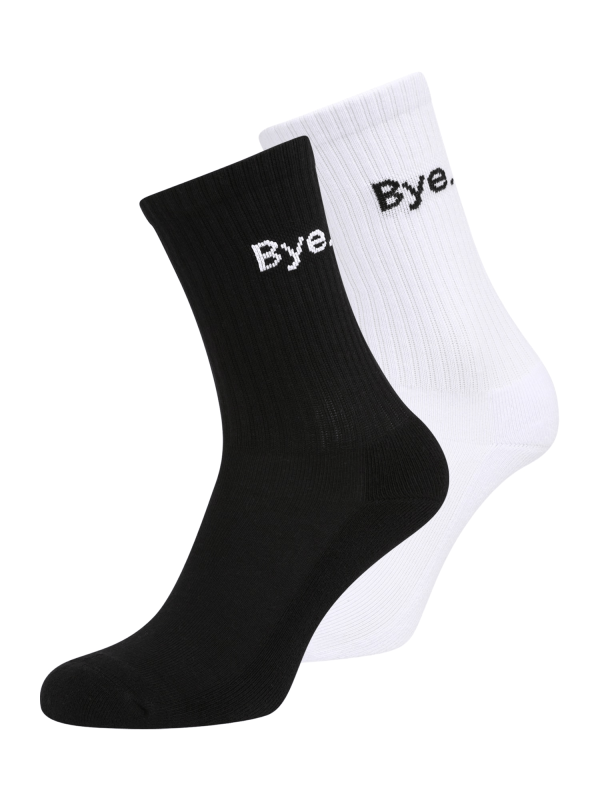 Mister Tee Nogavice 'HI - Bye'  črna / bela