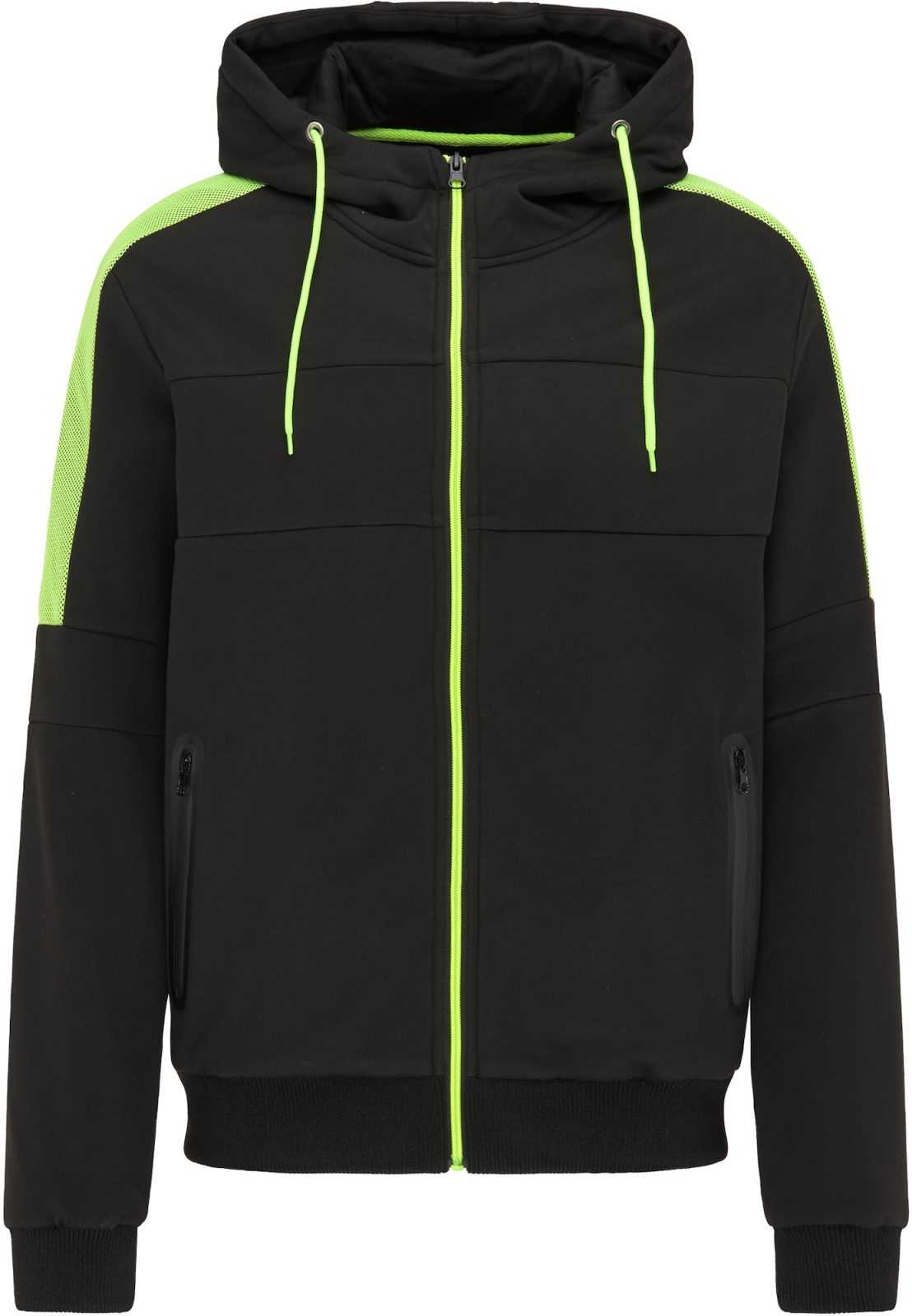 Mo SPORTS Prehodna jakna  neonsko zelena / črna