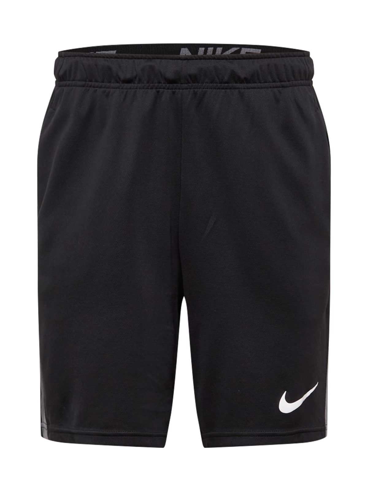 NIKE Športne hlače  siva / črna / bela