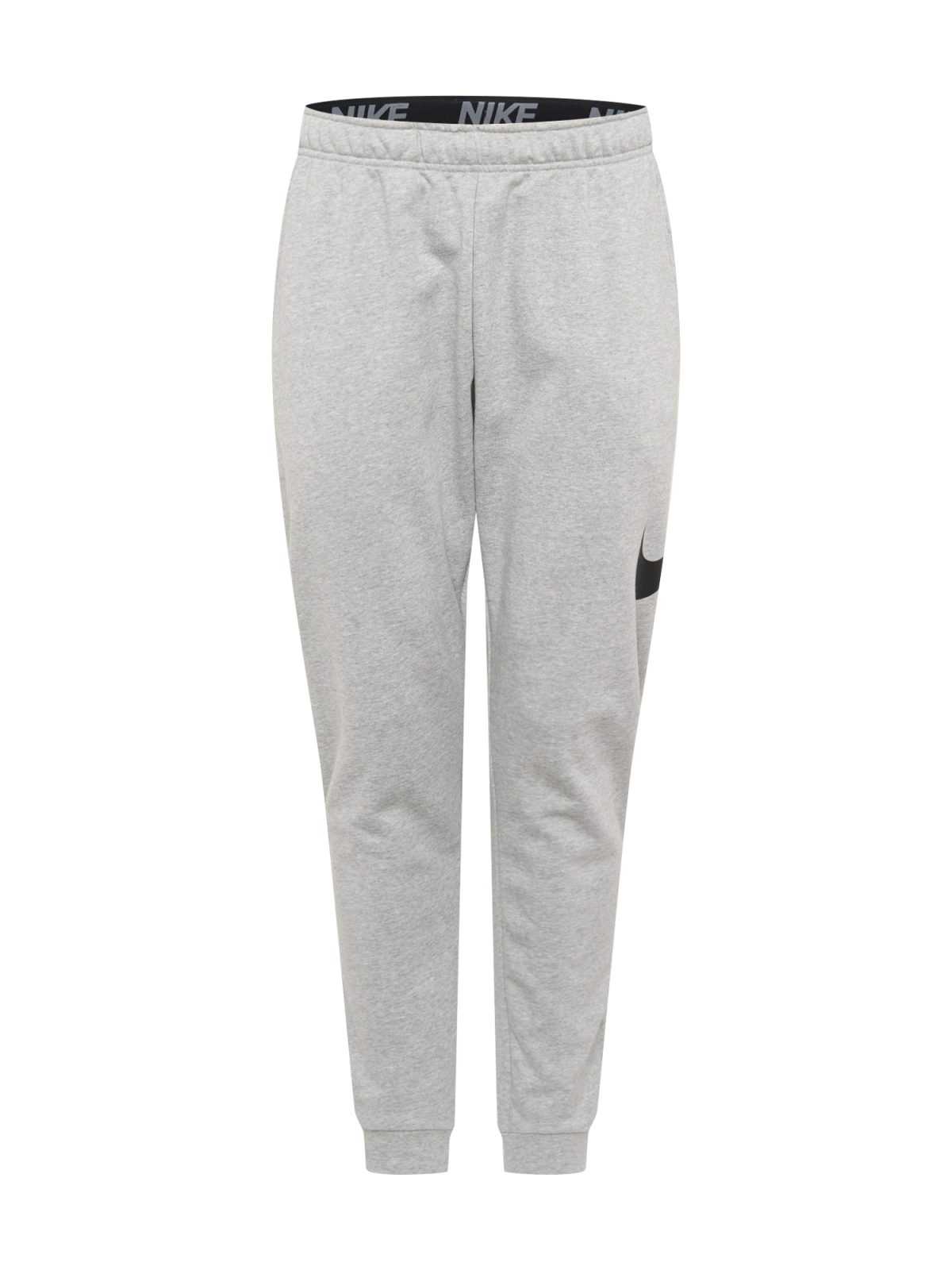 NIKE Športne hlače  siva / črna
