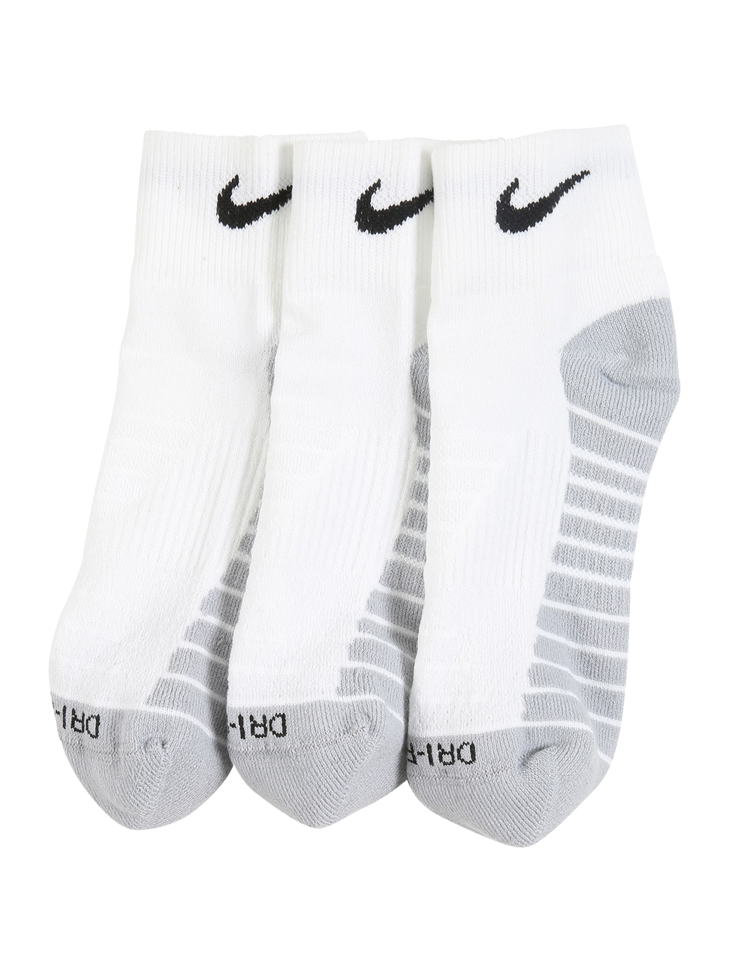 NIKE Športne nogavice  siva / črna / bela