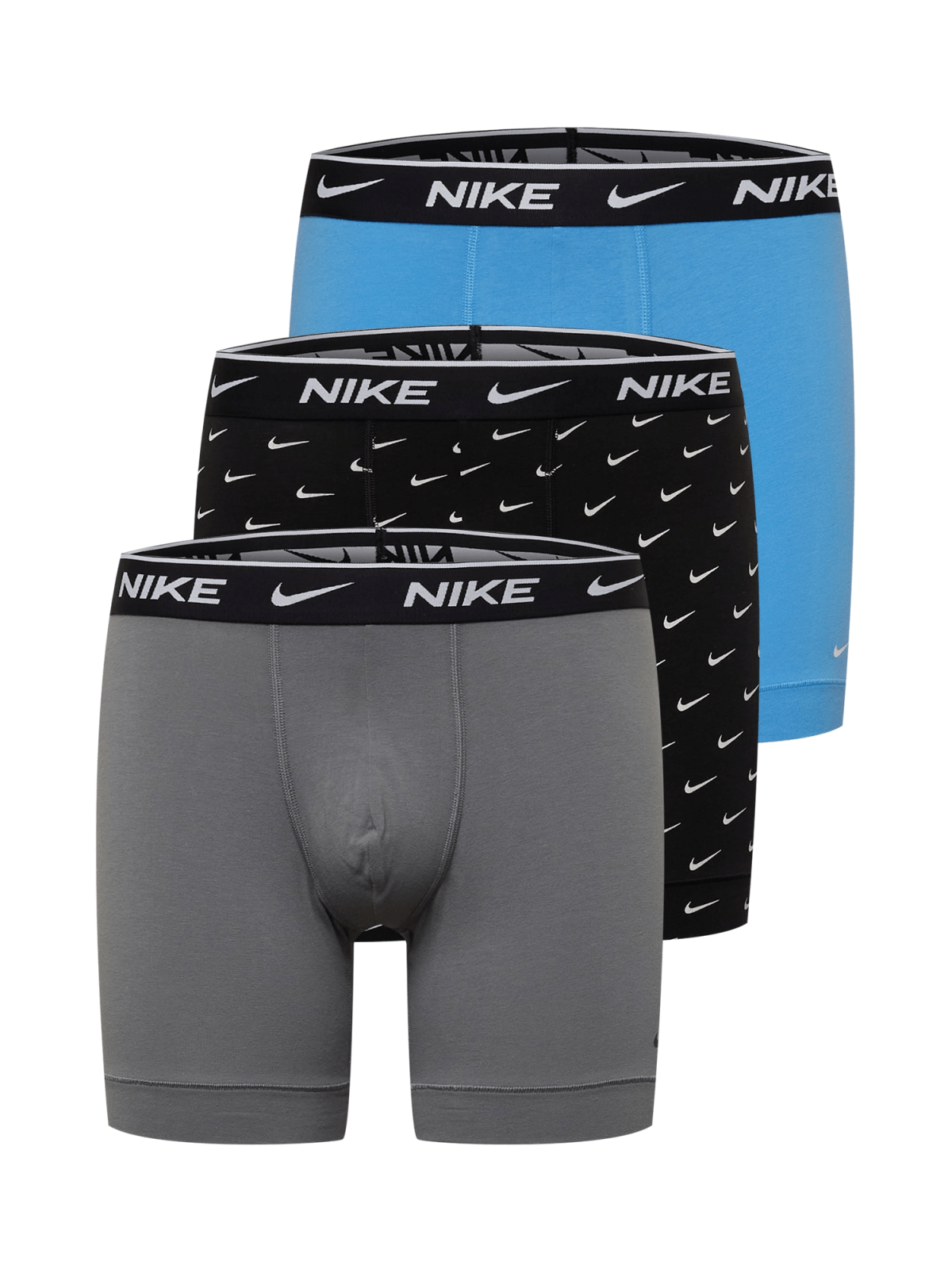 NIKE Športne spodnjice  cijansko modra / siva / črna / bela