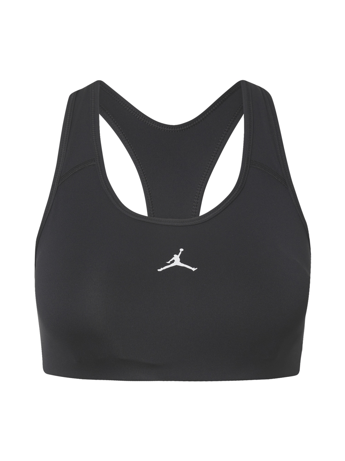 NIKE Športni nederček  črna / bela