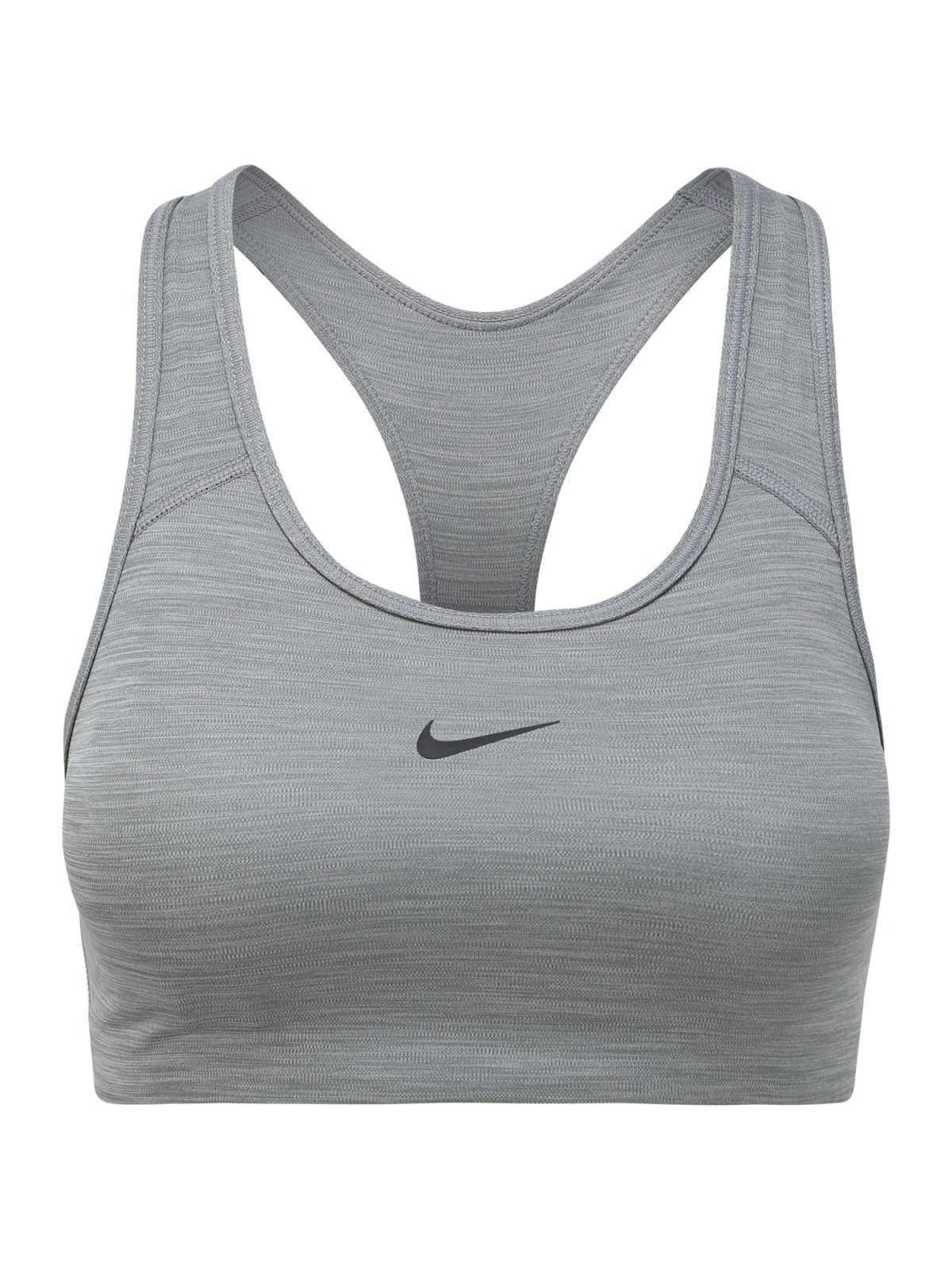 NIKE Športni nederček  siva / črna
