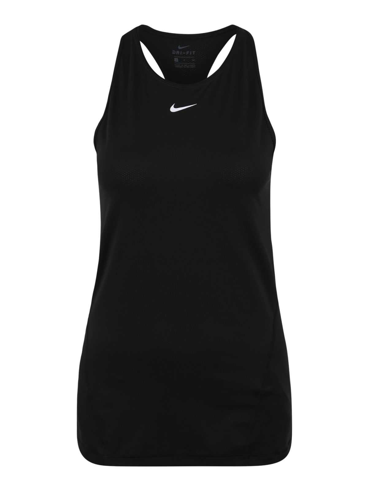 NIKE Športni top  črna / bela