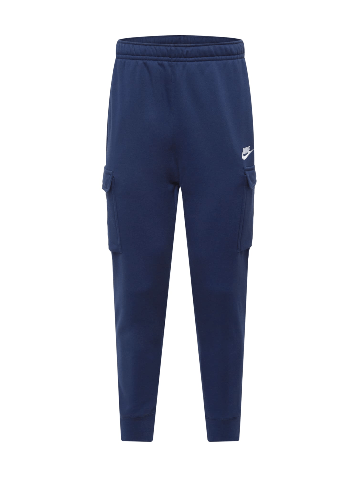 Nike Sportswear Hlače 'Club'  temno modra / bela
