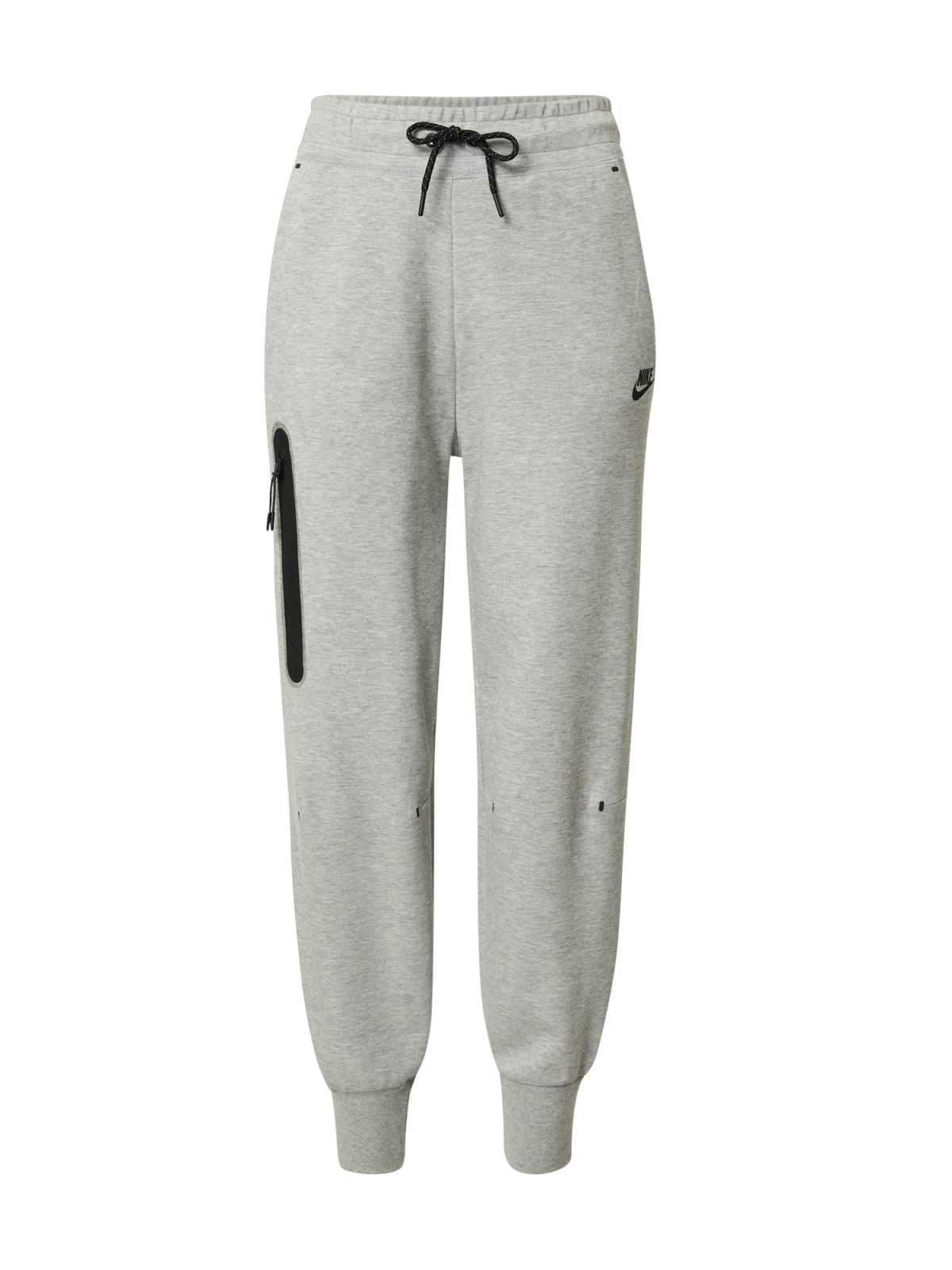 Nike Sportswear Hlače  pegasto siva / črna