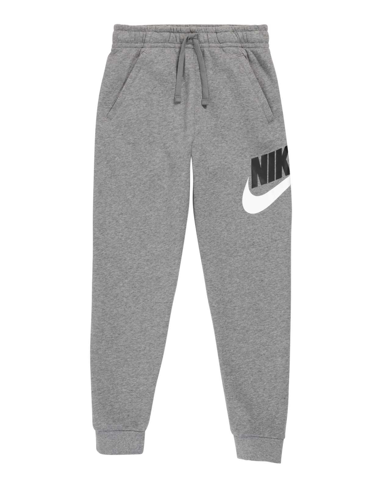 Nike Sportswear Hlače  siva / črna / bela