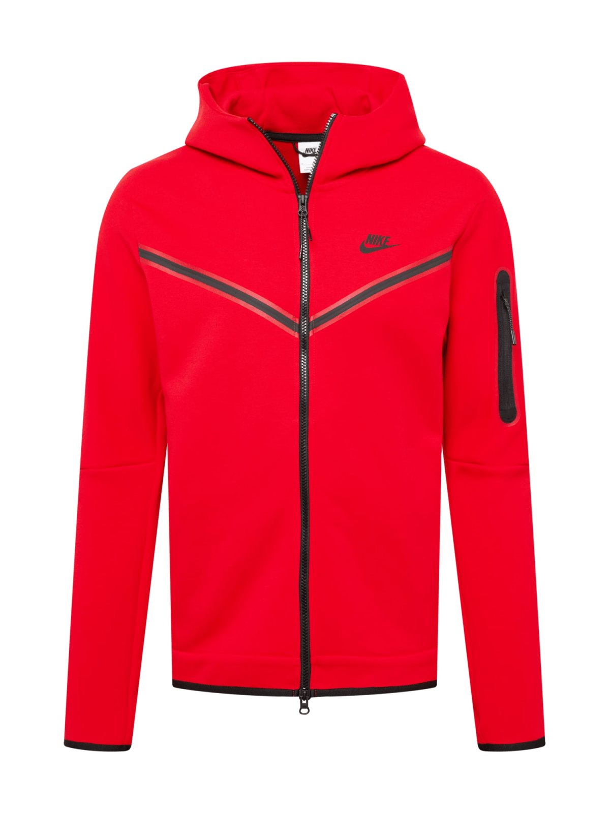 Nike Sportswear Jopa na zadrgo  rdeča / črna