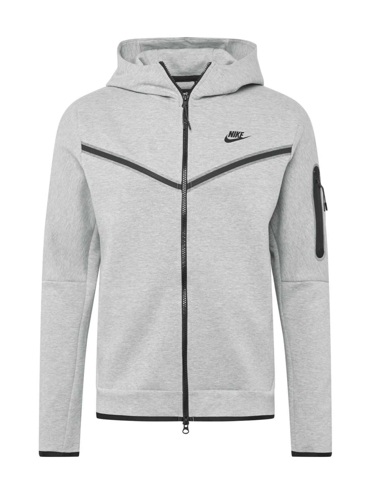 Nike Sportswear Jopa na zadrgo  siva / črna