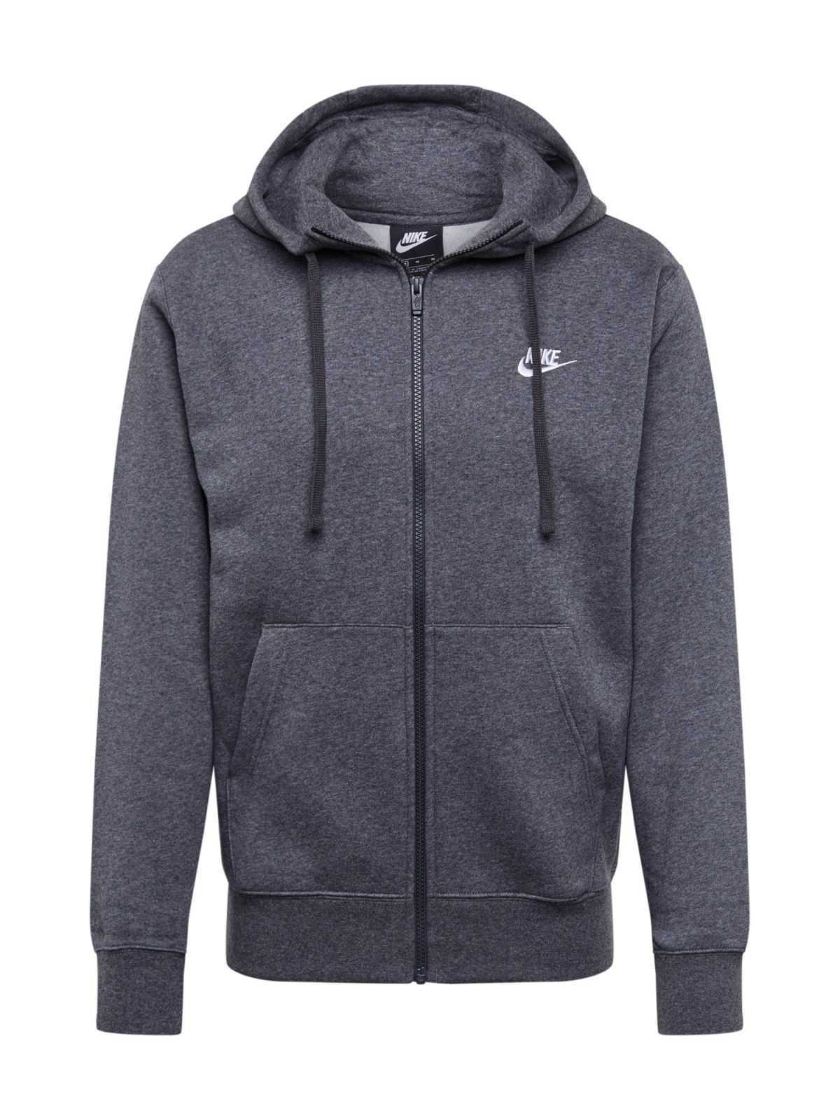 Nike Sportswear Jopa na zadrgo  temno siva / bela