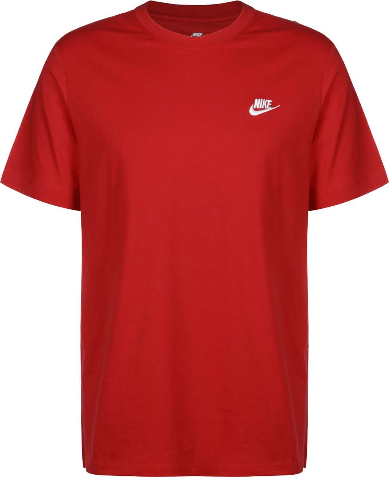 Nike Sportswear Majica  rdeča / bela