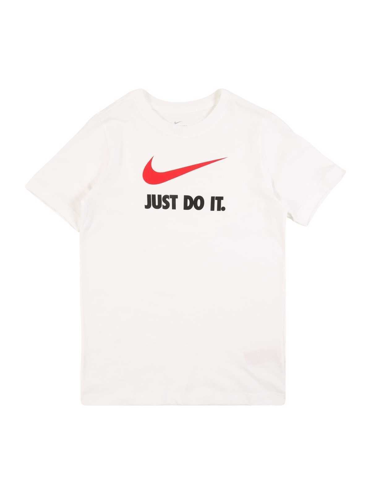 Nike Sportswear Majica  rdeča / črna / bela