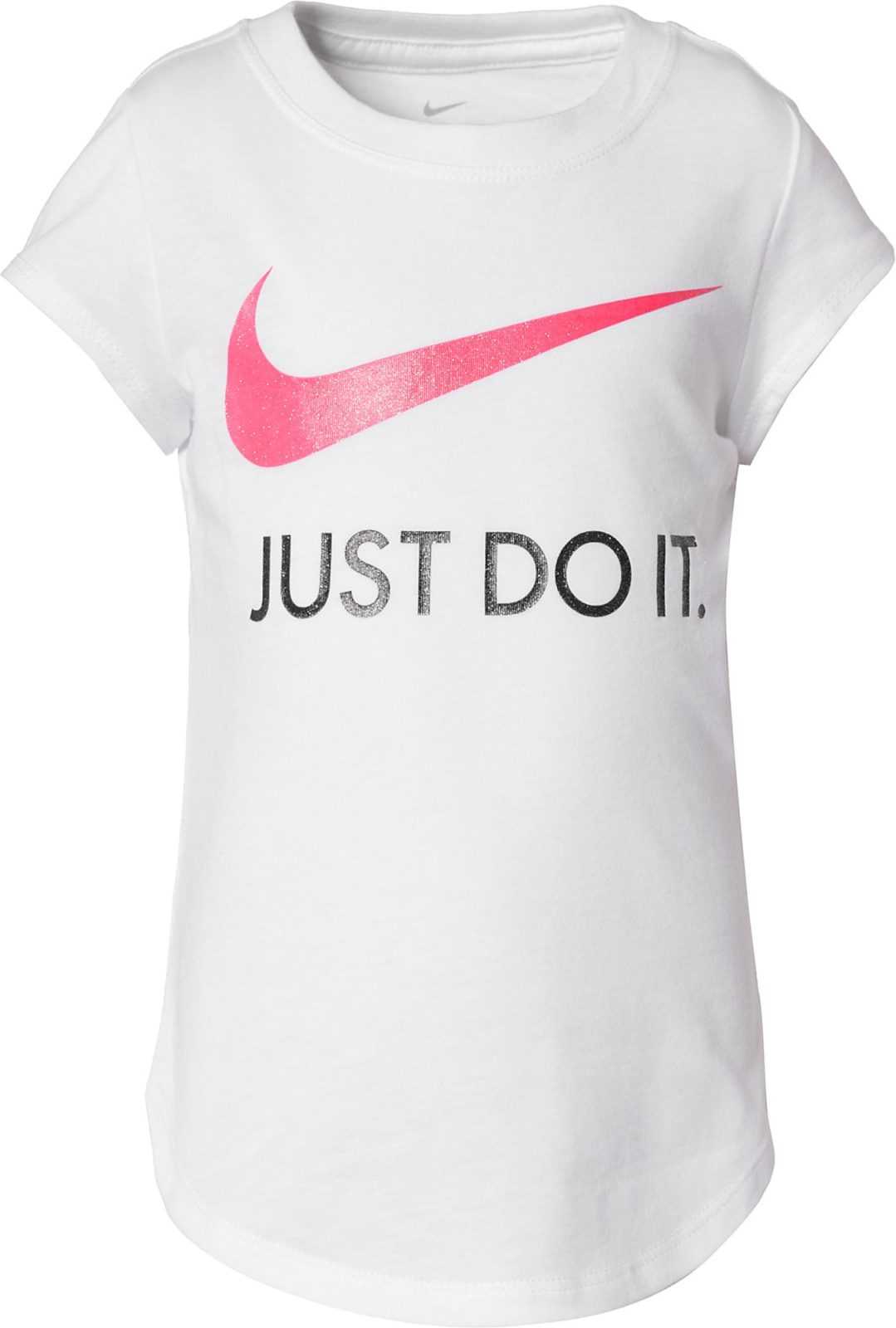 Nike Sportswear Majica  roza / črna / bela