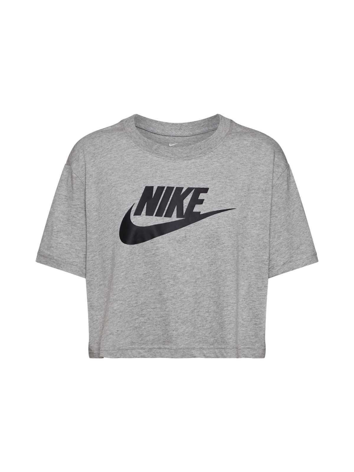 Nike Sportswear Majica  siva / črna