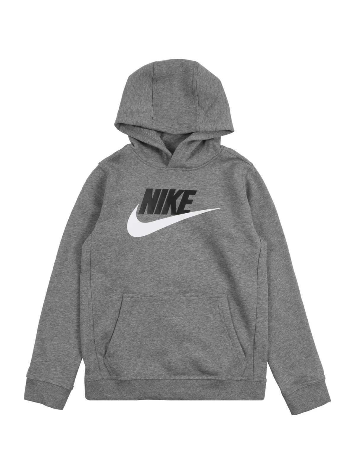 Nike Sportswear Majica  siva / črna / bela