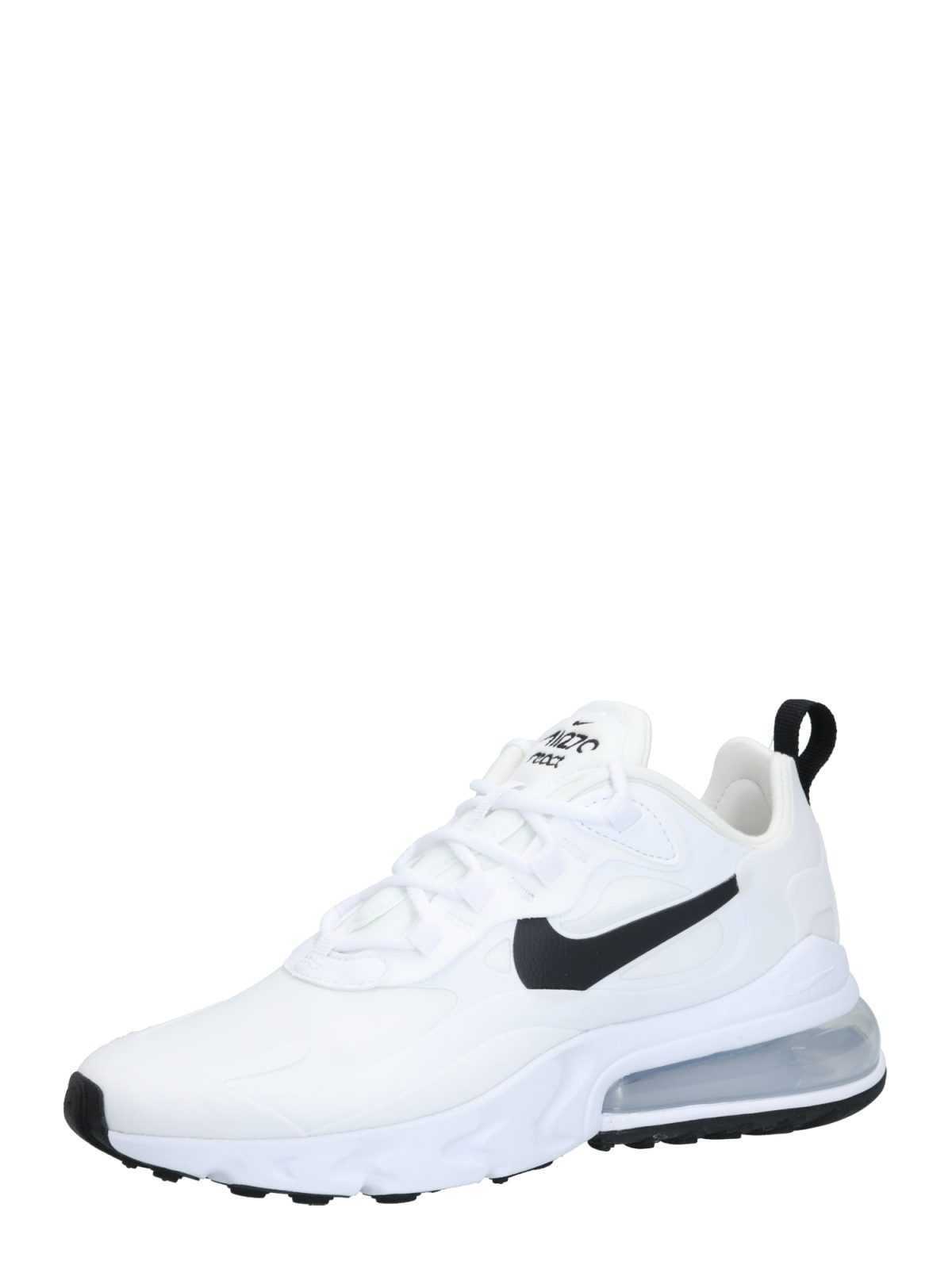 Nike Sportswear Nizke superge 'Air Max 270 React'  črna / srebrna / bela