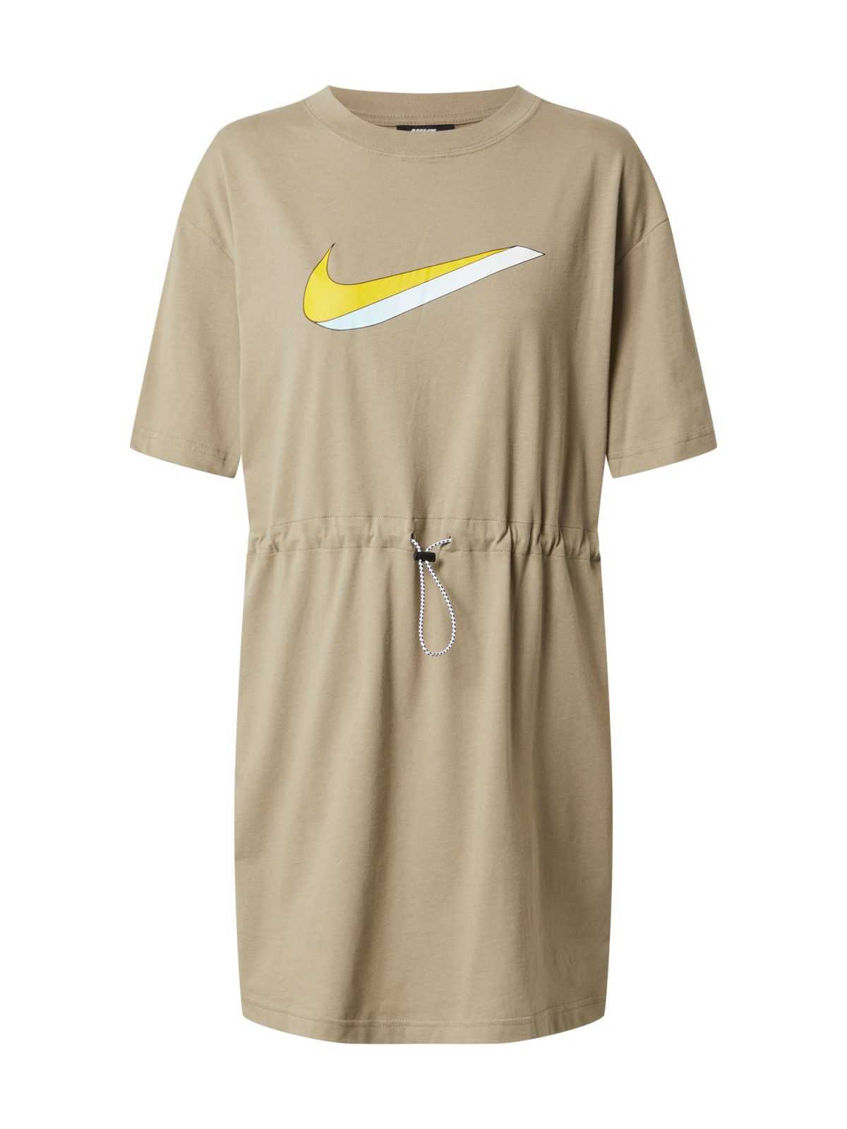Nike Sportswear Obleka  svetlo rjava / rumena / bela