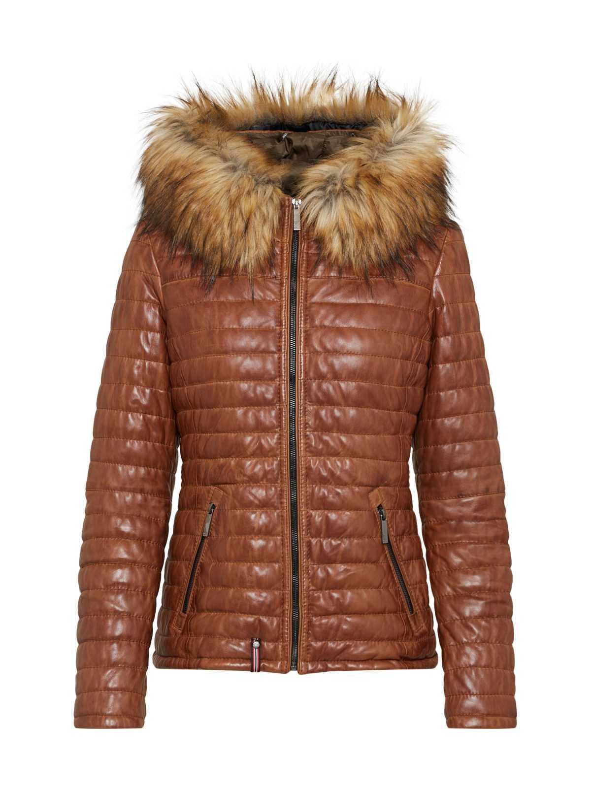 OAKWOOD Prehodna jakna 'Fury'  konjak