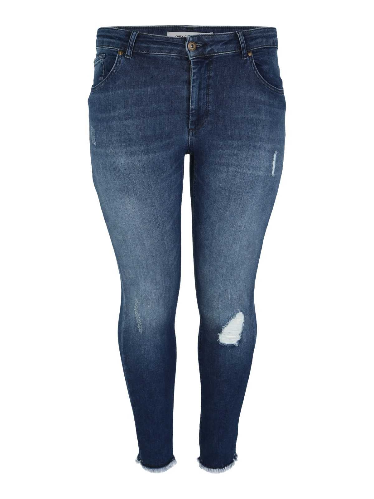 ONLY Carmakoma Kavbojke 'Willy'  moder denim / svetlo rjava