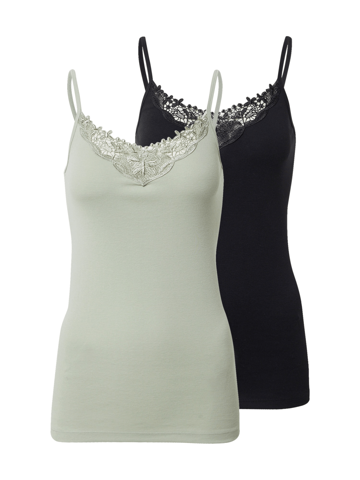 ONLY Top 'KIRA'  pastelno zelena / črna
