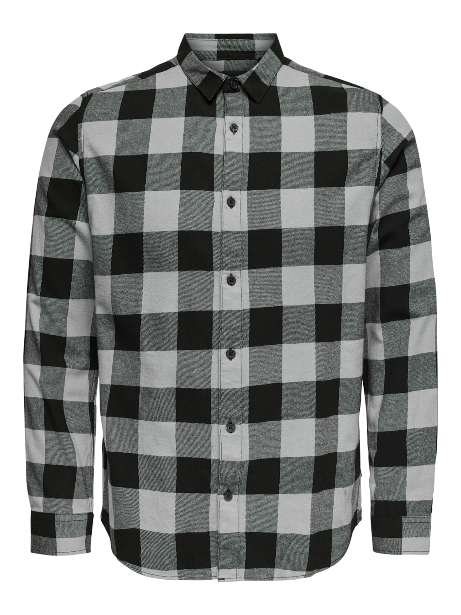 Only & Sons Srajca 'Gudmund'  svetlo siva / črna