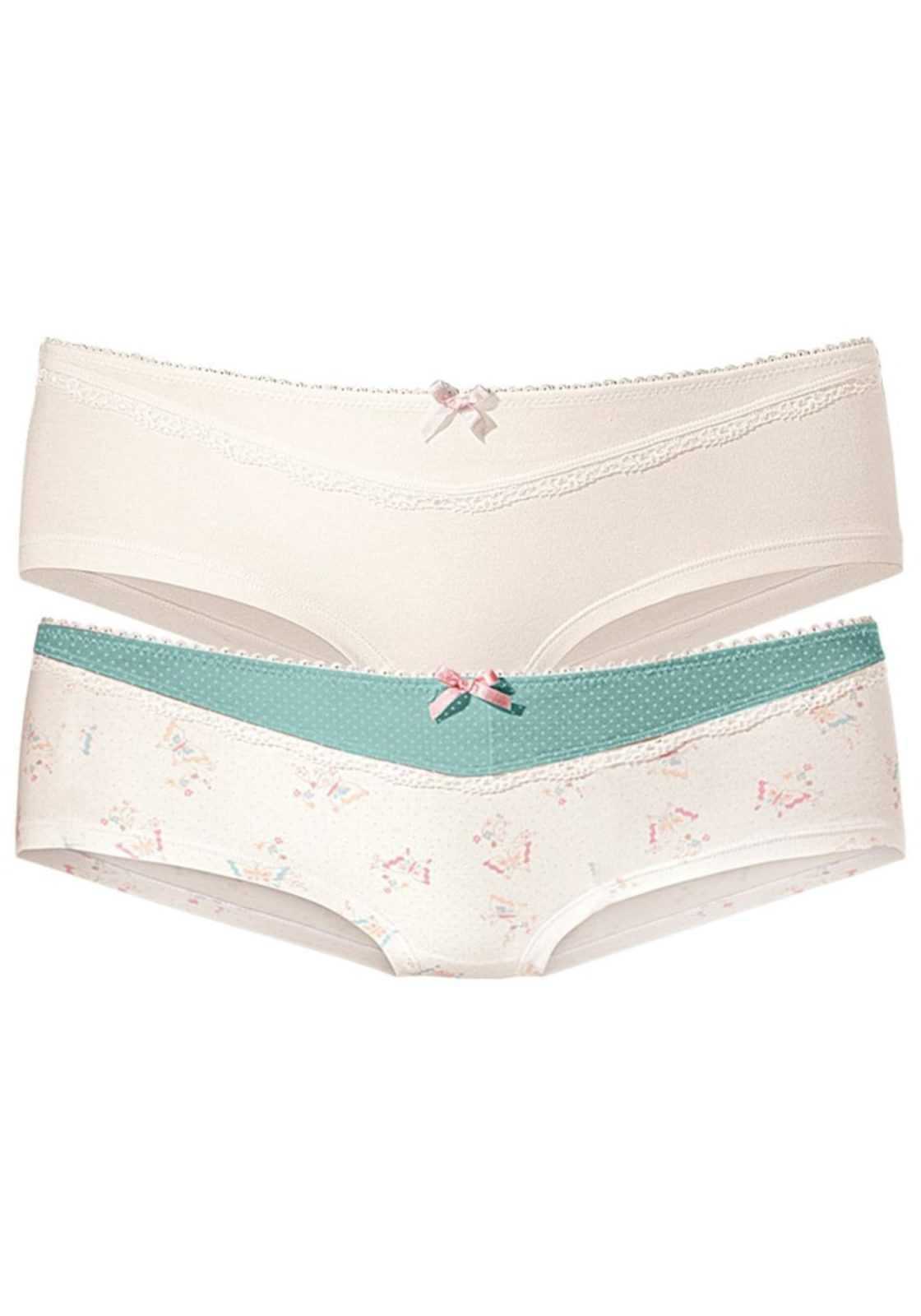 PETITE FLEUR Spodnje hlače  kremna / meta / roza / volneno bela
