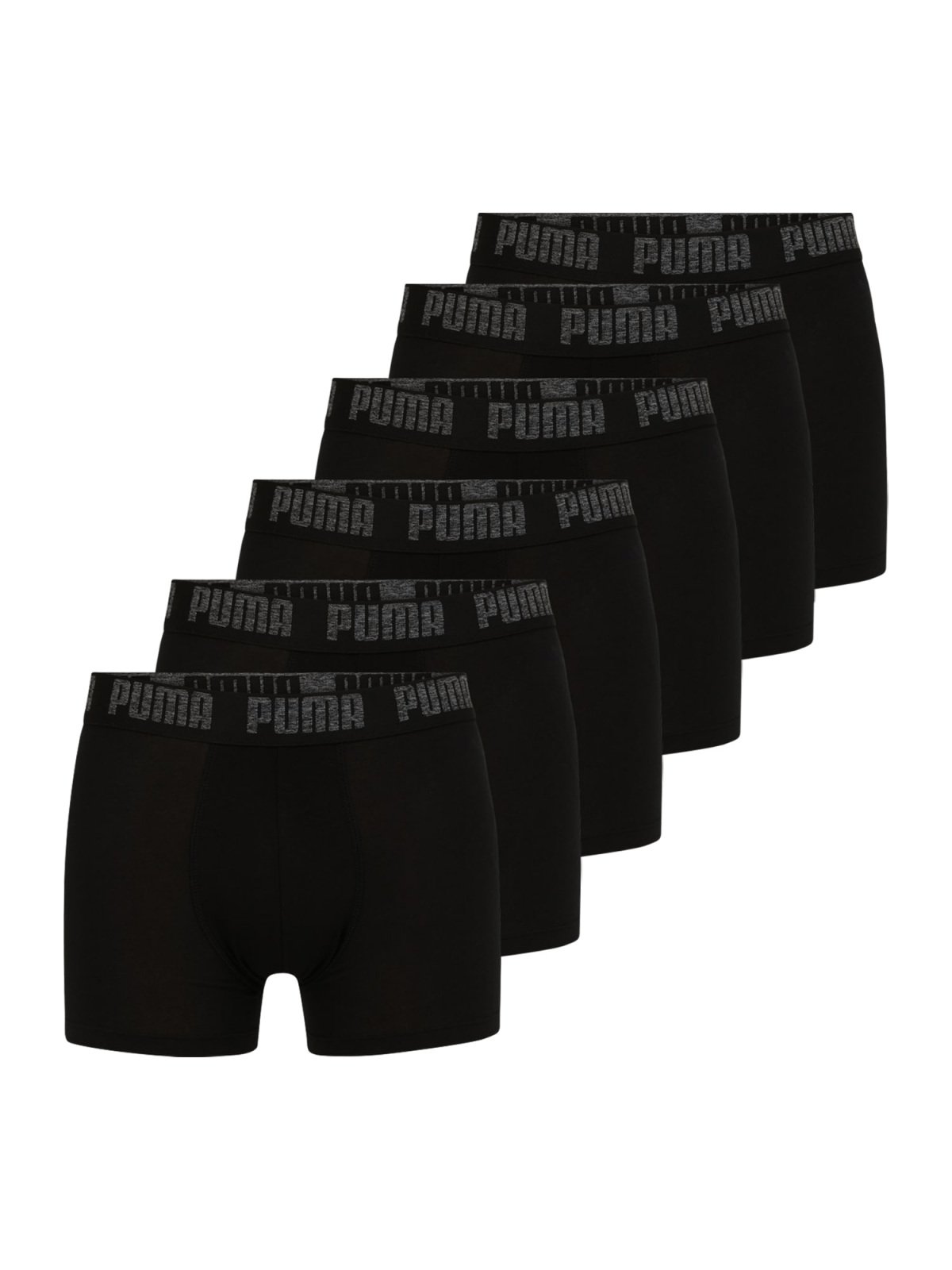 PUMA Boksarice  pegasto siva / črna