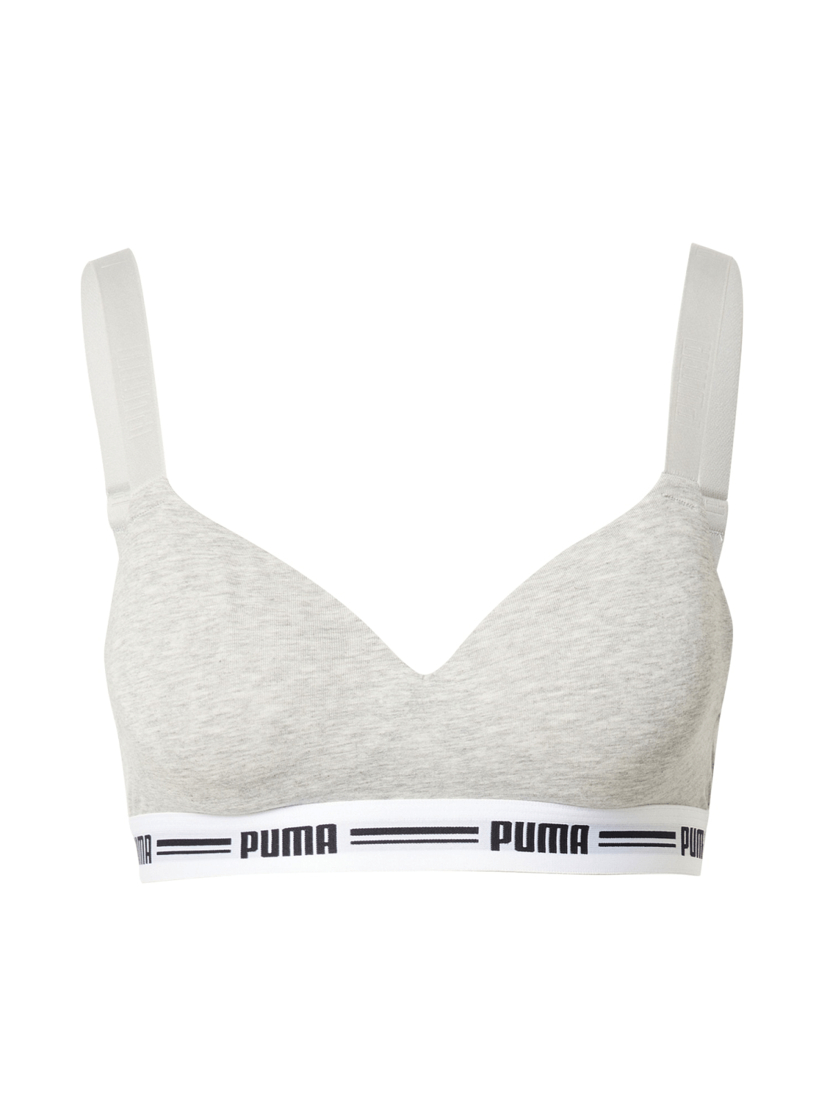 PUMA Nedrček  pegasto siva / črna