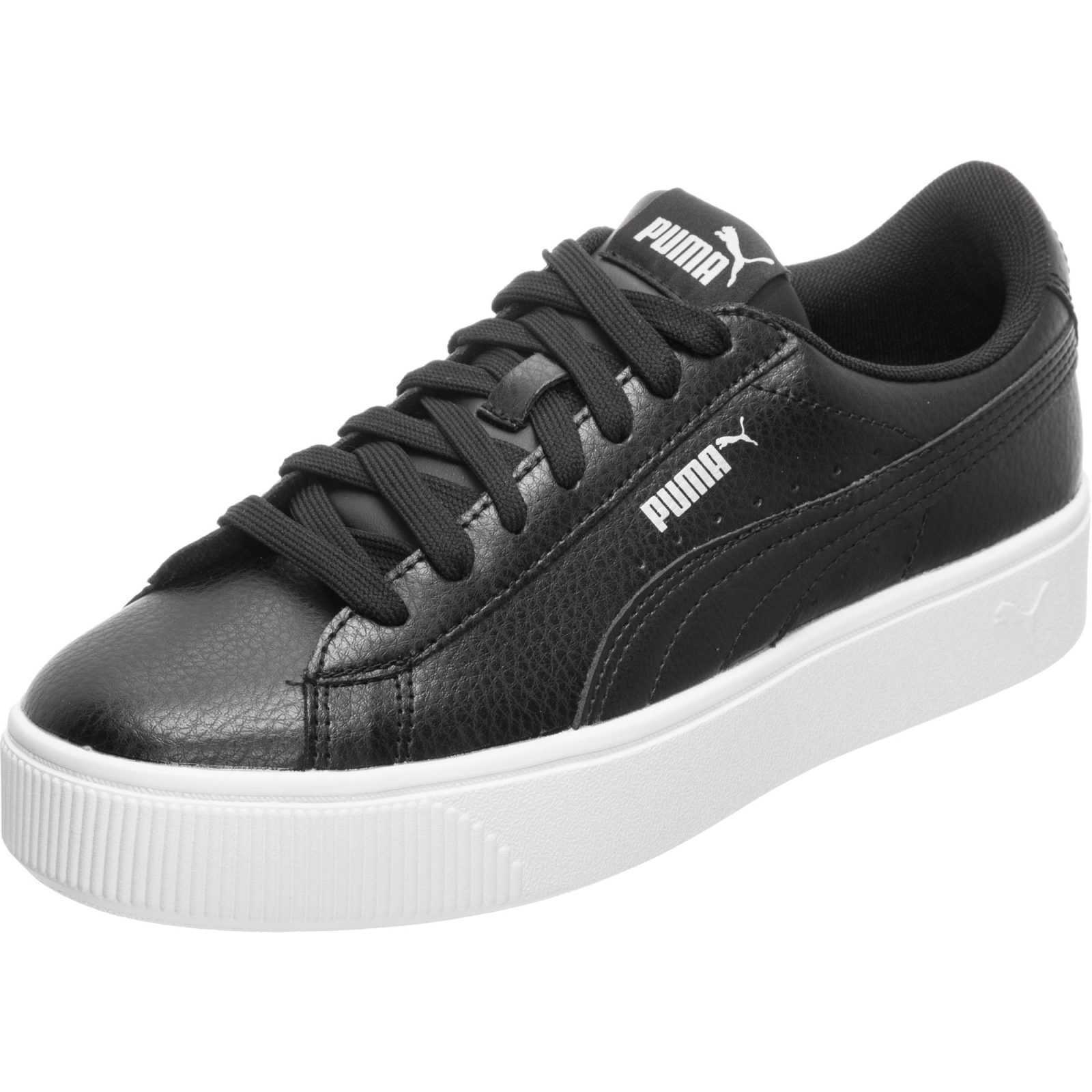 PUMA Nizke superge 'Vikky Stacked'  črna / bela