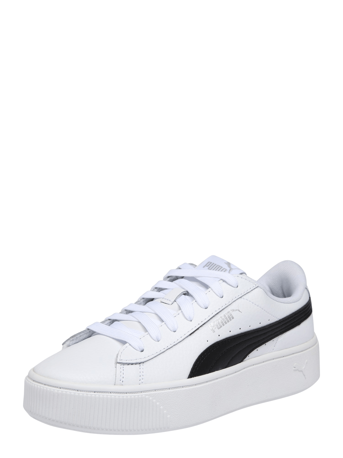 PUMA Nizke superge 'Vikky Stacked'  črna / bela