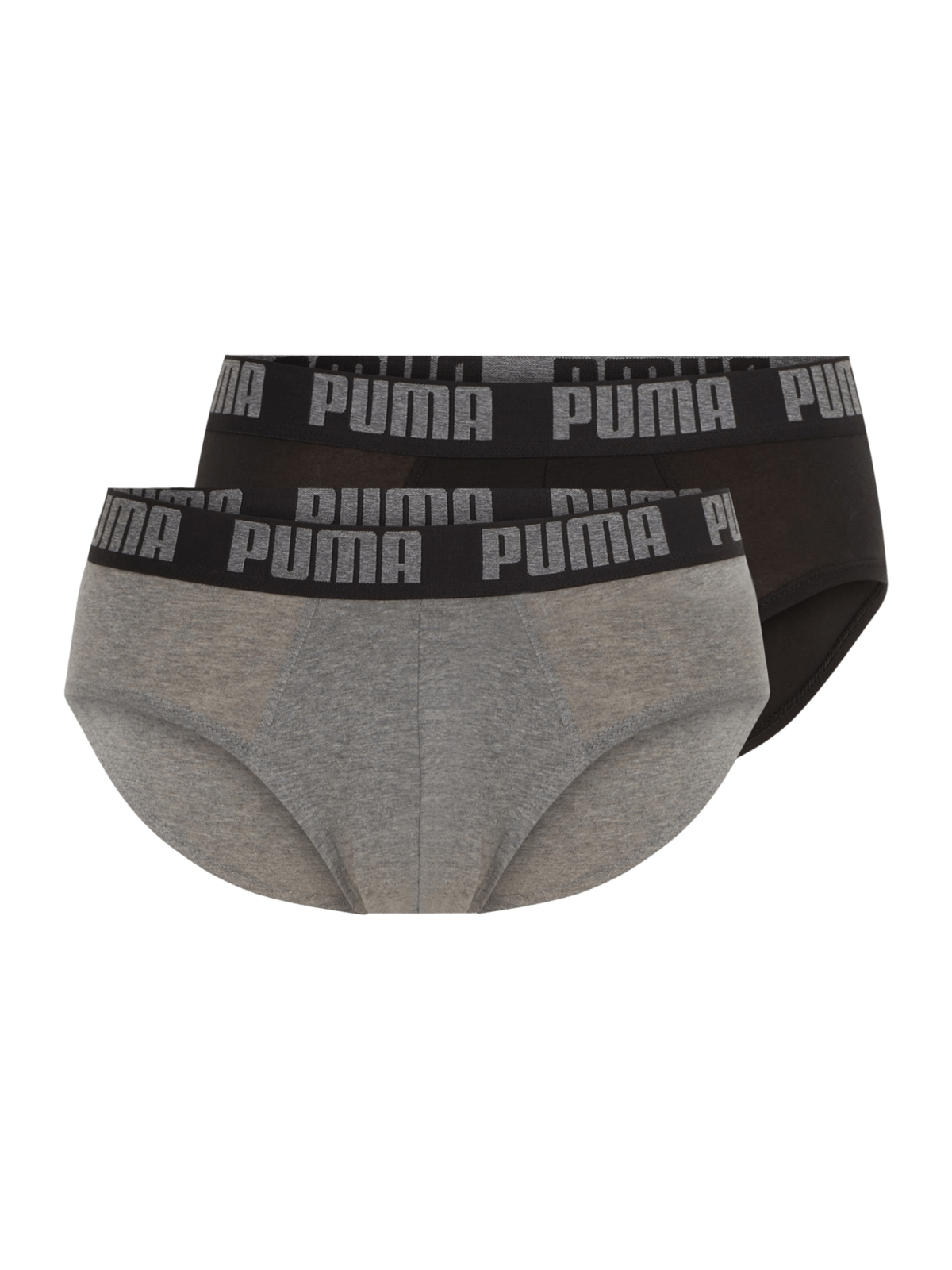 PUMA Spodnje hlačke  bazaltno siva / črna