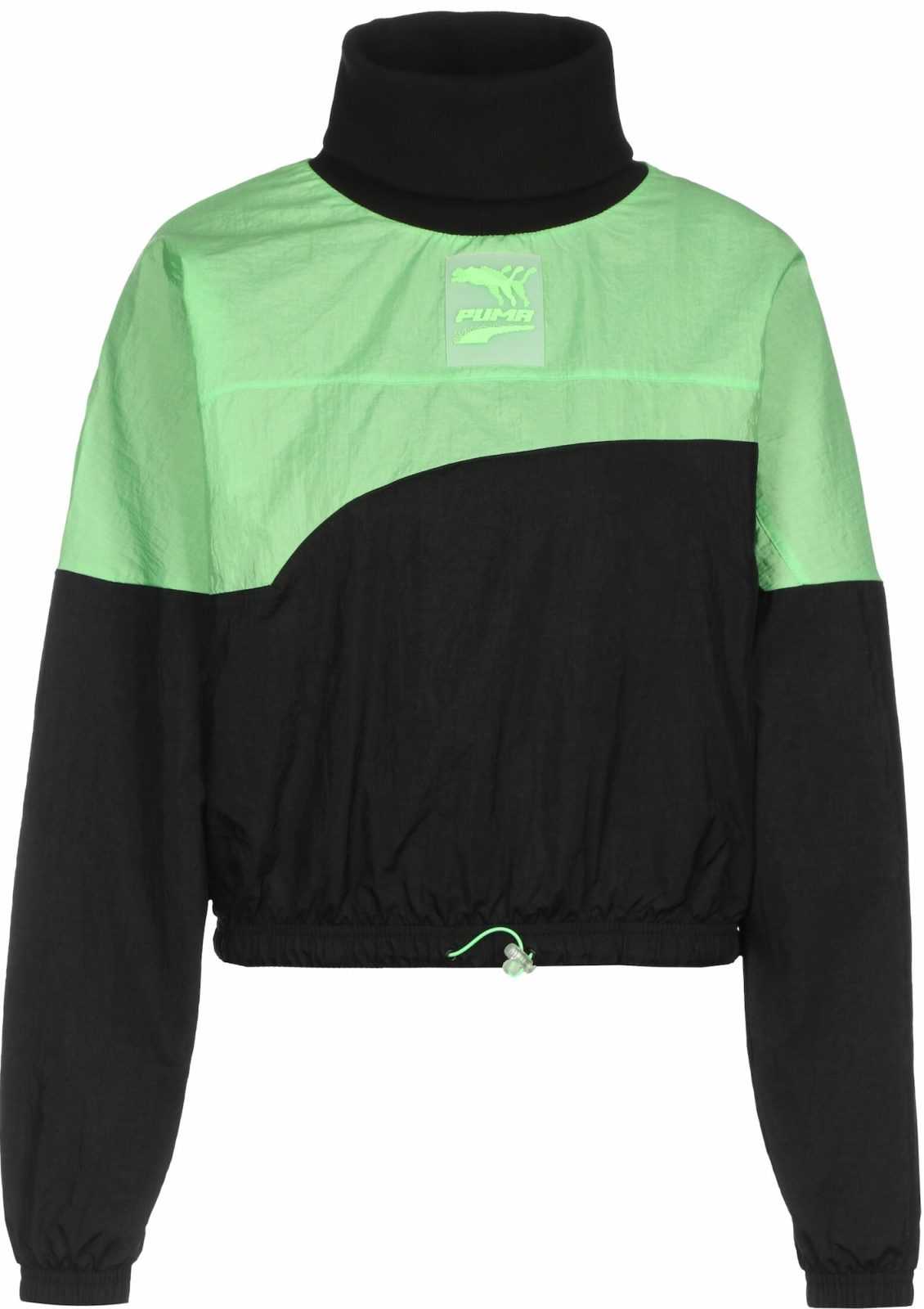 PUMA Športna majica  neonsko zelena / črna
