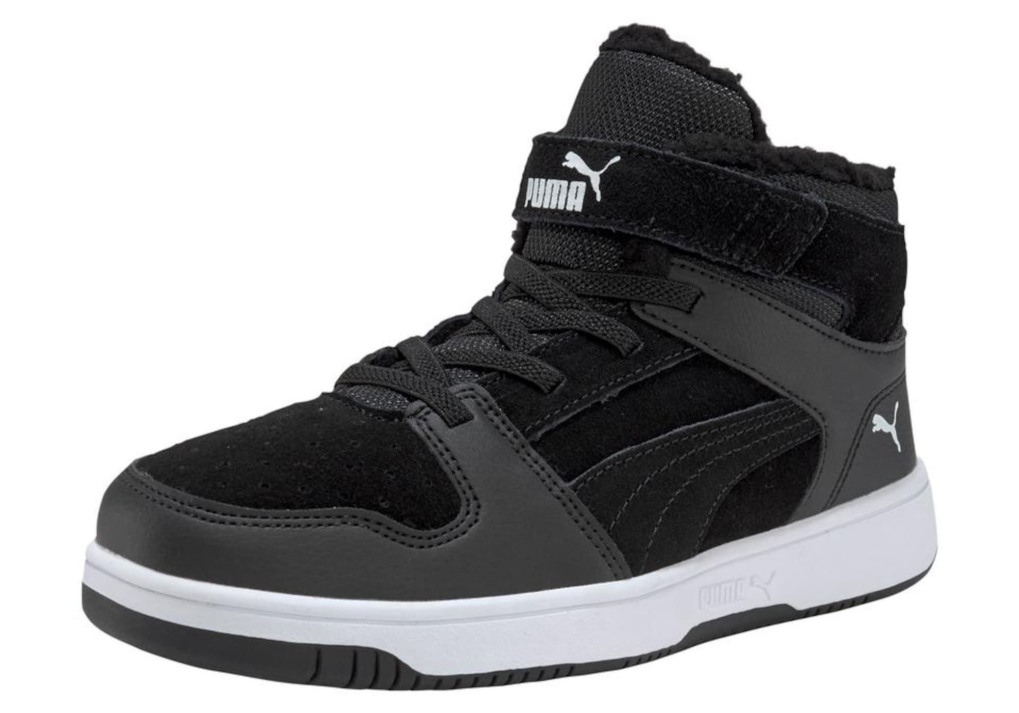 PUMA Superge 'Rebound Layup'  črna / bela