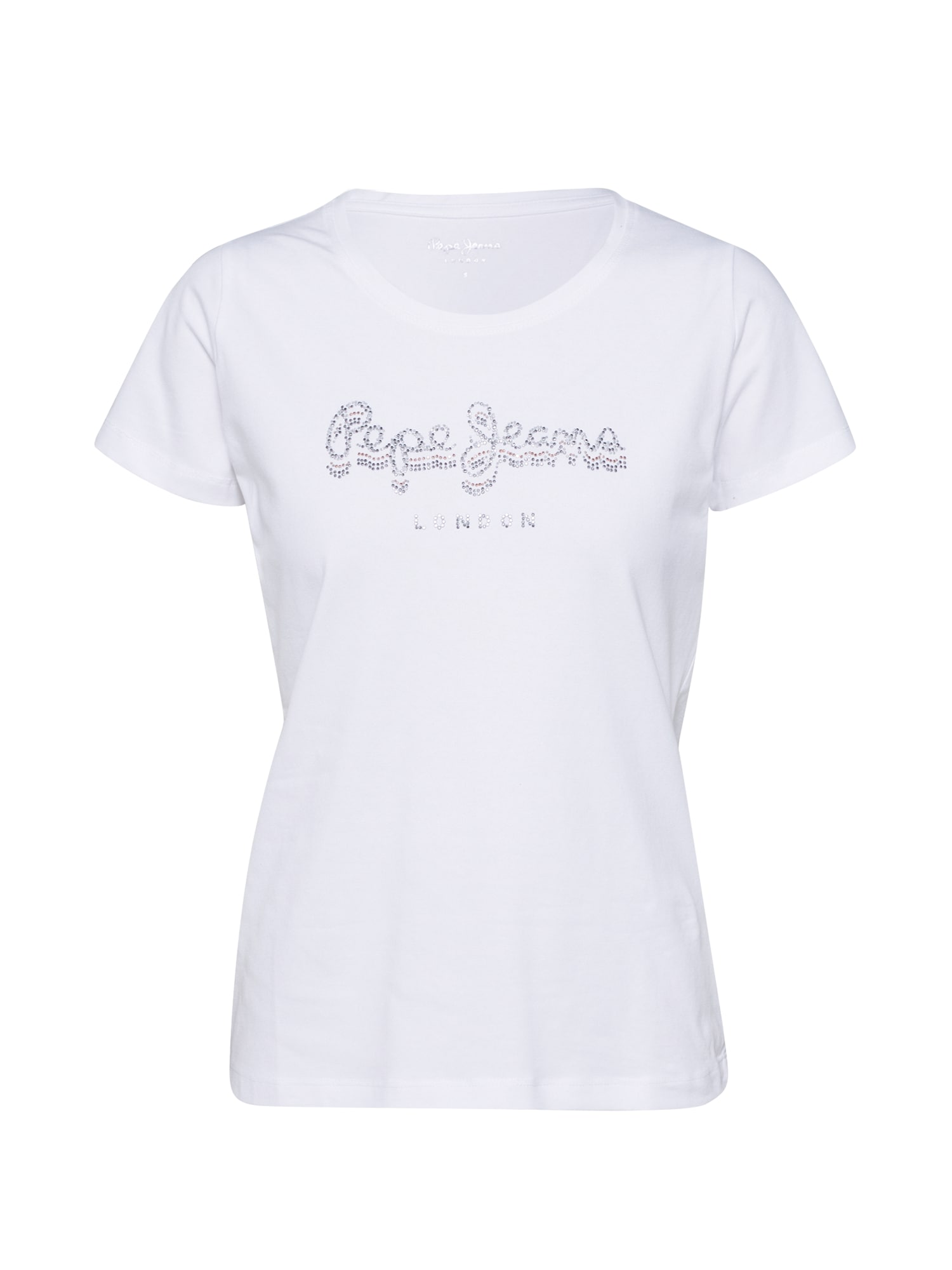 Pepe Jeans Majica 'BEATRICE'  srebrna / bela