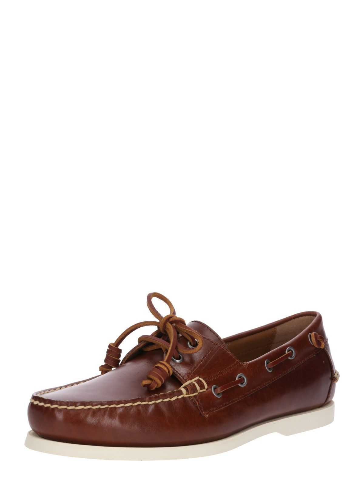 Polo Ralph Lauren Mokasini 'Merton Slip on boat leather'  rjava