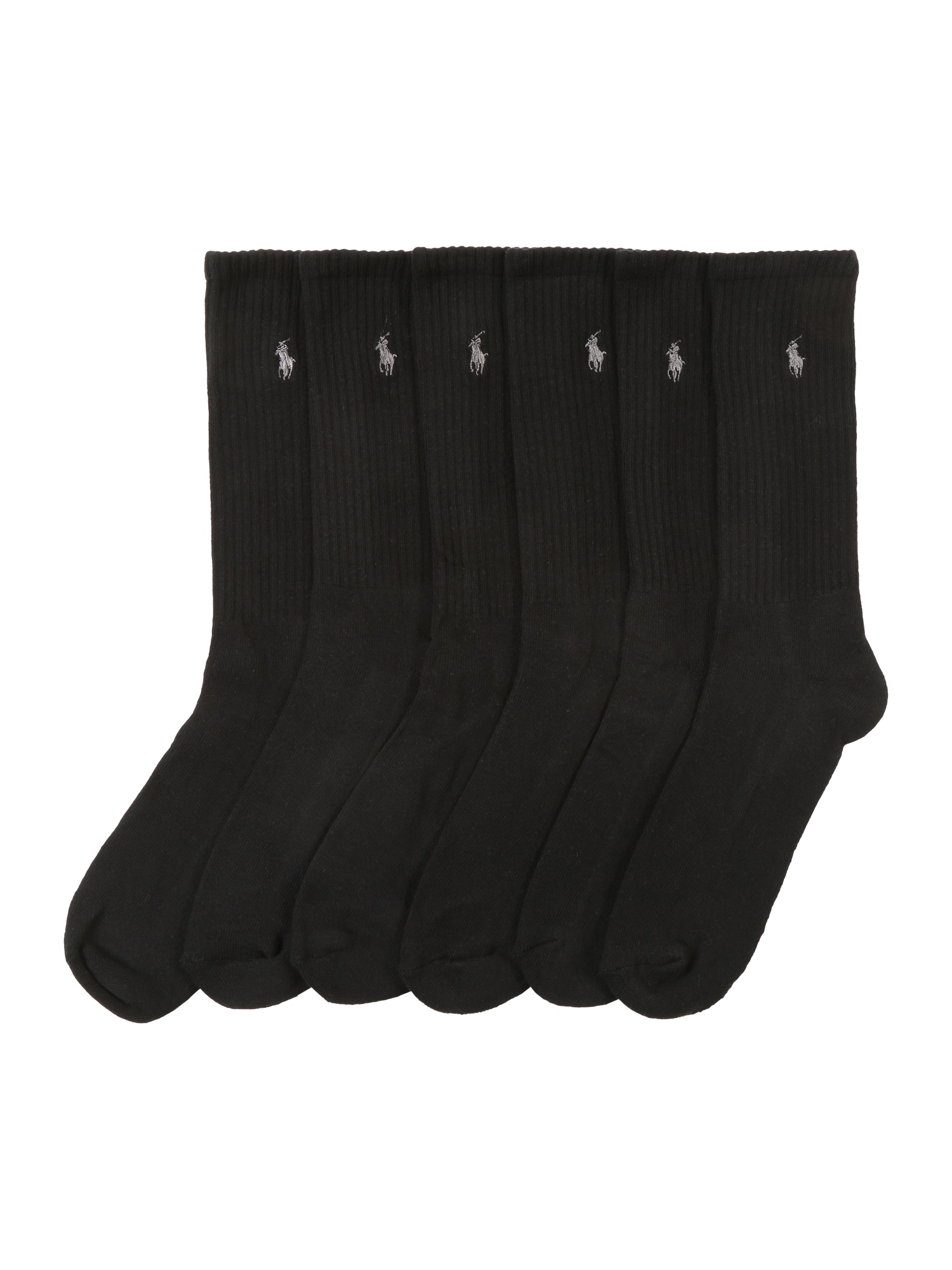 Polo Ralph Lauren Nogavice 'CREW PP-SOCKS-6 PACK'  črna