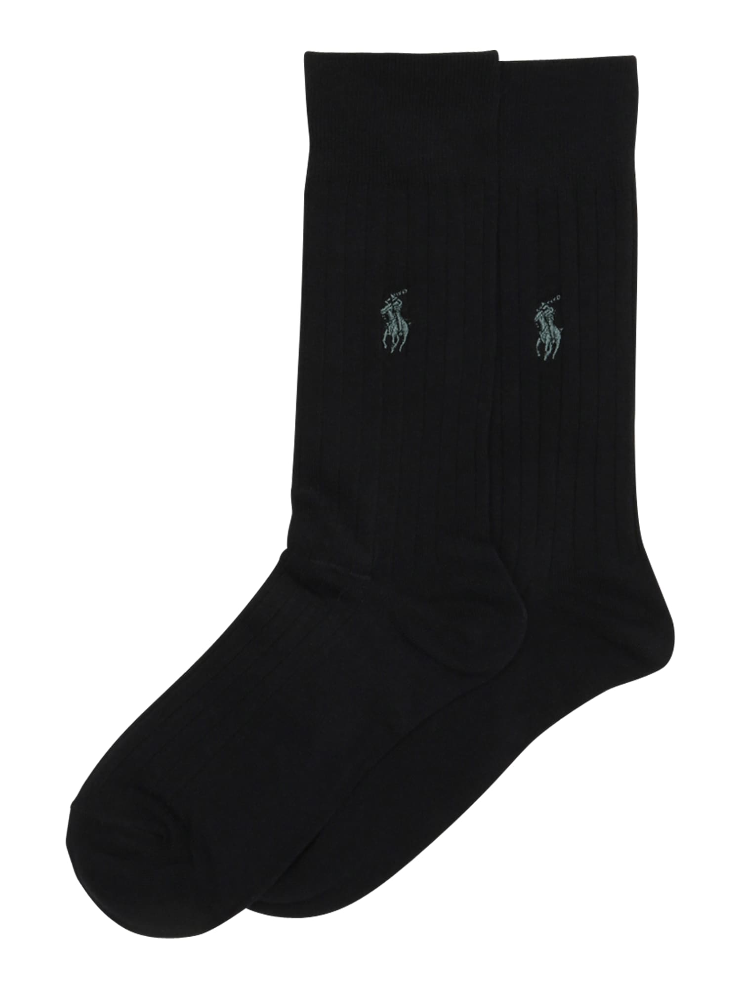 Polo Ralph Lauren Nogavice 'RIB EGYPTIAN-SOCKS-2 PACK'  črna