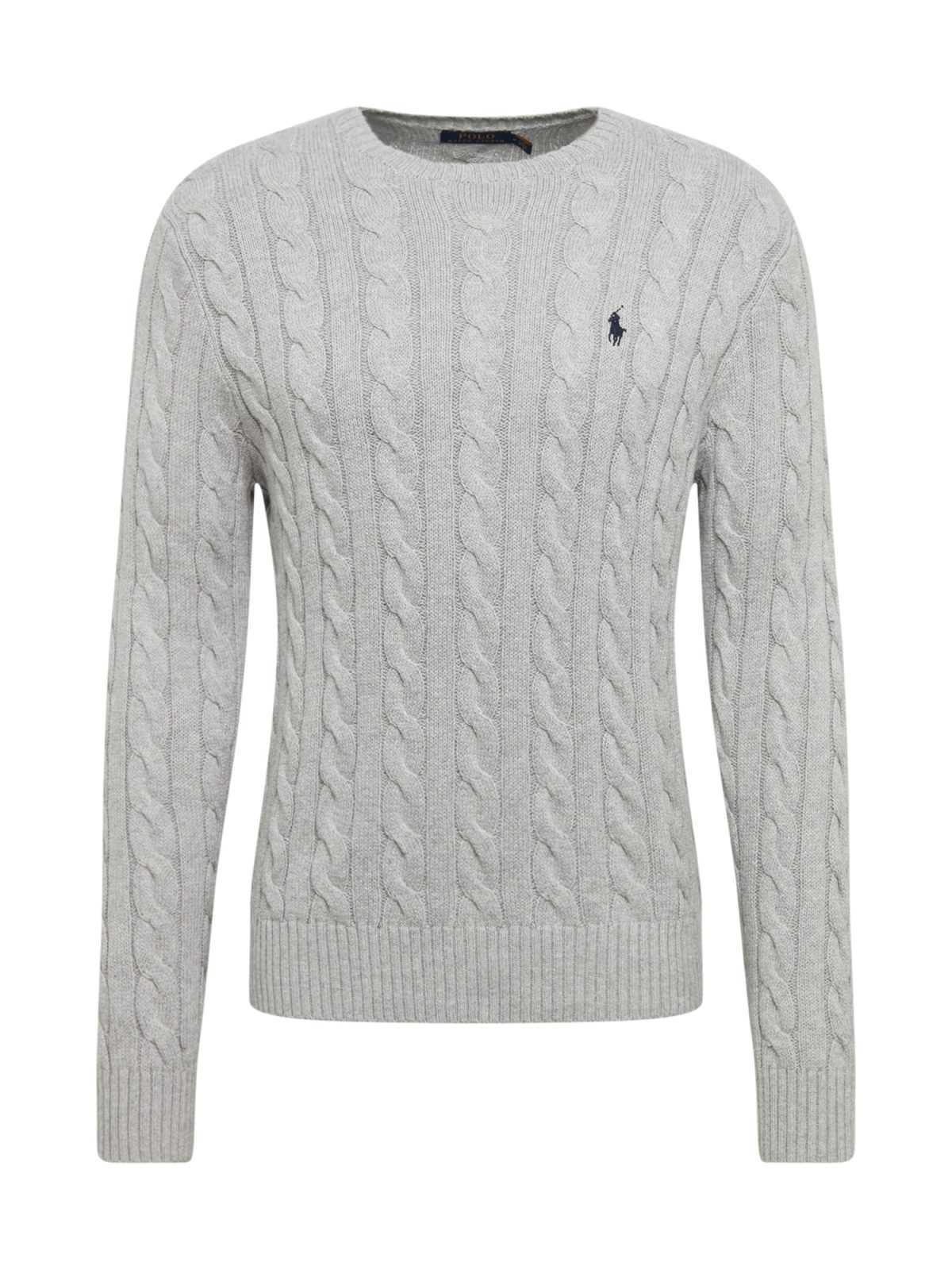 Polo Ralph Lauren Pulover 'LS DRIVER CN-LONGSLEEVE-SWEATER'  siva