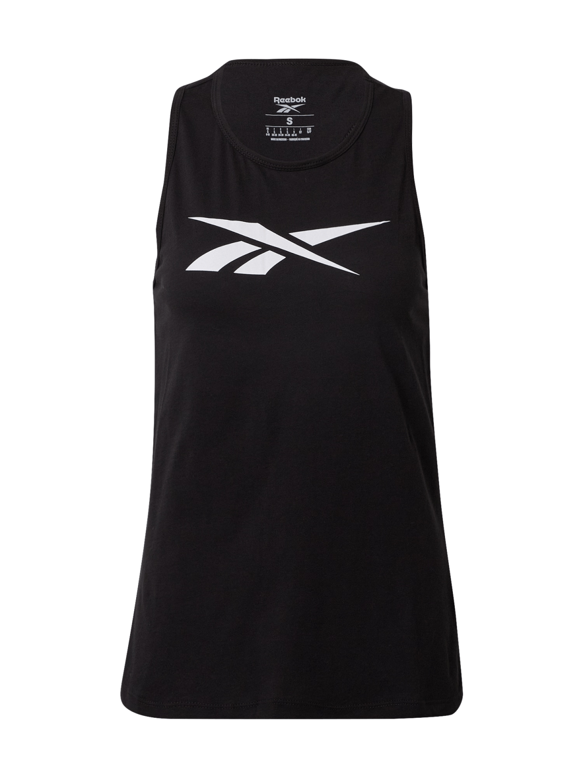 Reebok Sport Športni top  črna / bela